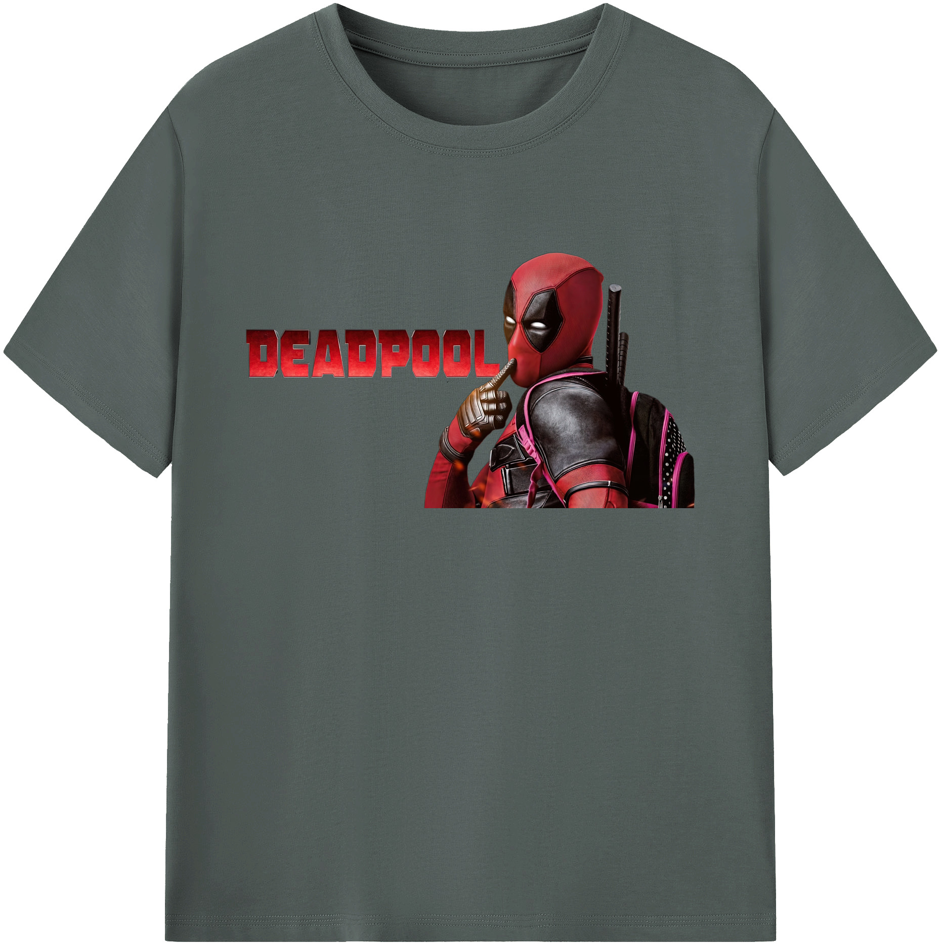 （画像用） Deadpool デッドプール 綿100％ メンズ半袖Tシャツ｜肌触りやわらか＆通気性
